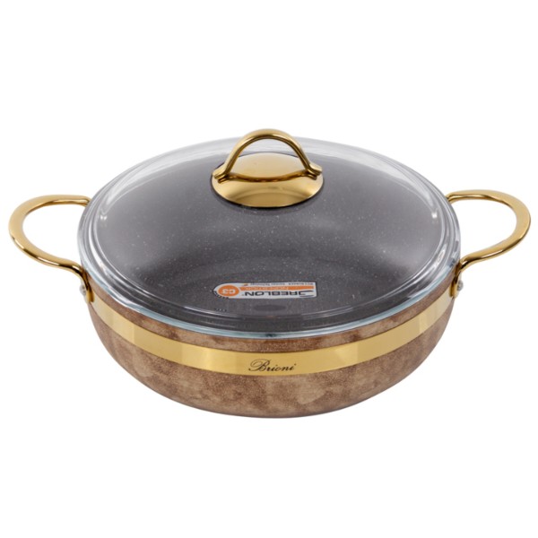 Фото - Сотейник Brioni Royal Stone Ti̇gereye Gold 26 см (764-050)