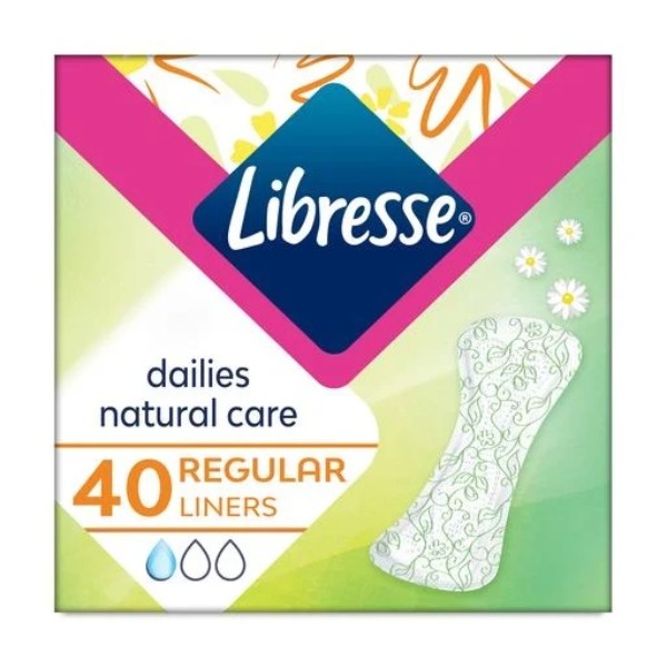 Фото - Прокладки ежедневные Libresse Natural Care Pantyliners Normal 40 шт. (7322540306392)