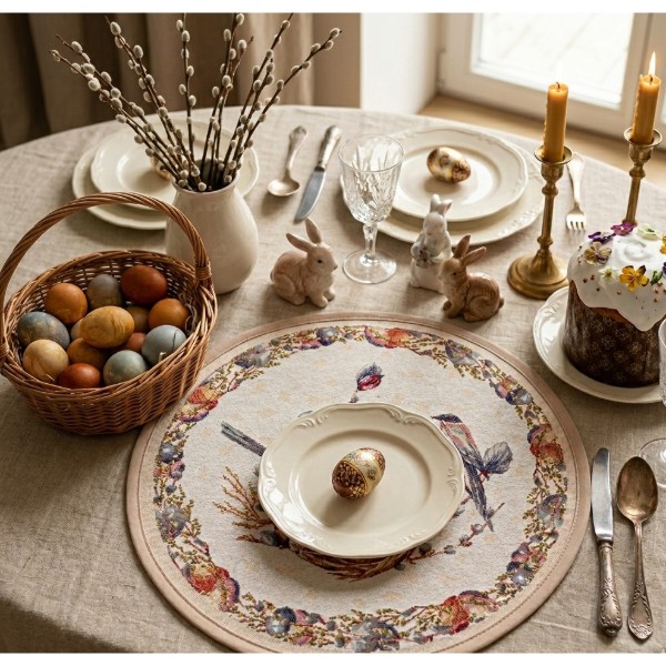 Фото - Салфетка для сервировки Lefard Easter time 35 см (711-153)