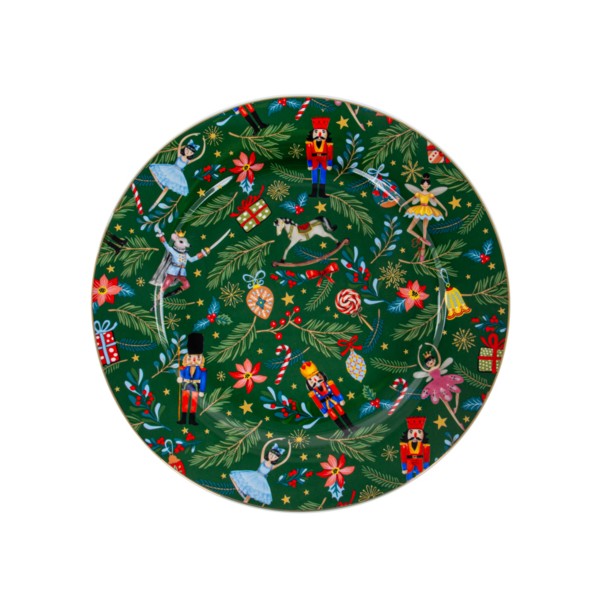 Фото - Набір тарілок Lefard Green Christmas 6 шт. 27 см (922-070)