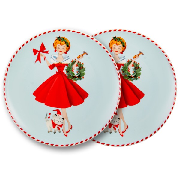 Фото - Набор тарелок Lefard Miss Christmas 2 шт. 20,5 см (924-886)