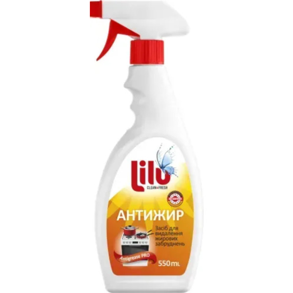 Фото - Засіб для видалення жиру LILU Антижир Про, 550 мл Фото - Засіб для видалення жиру LILU Антижир Про, 550 мл