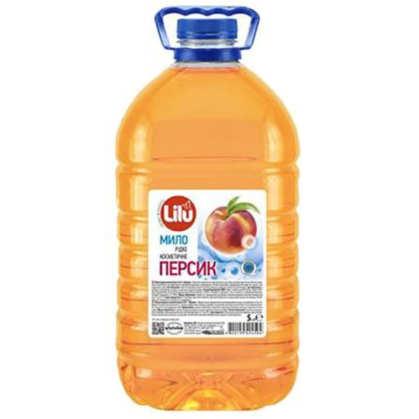 Фото - Рідке мило для рук LILU Персик, 5 л Фото - Рідке мило для рук LILU Персик, 5 л