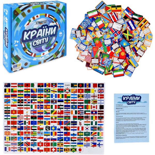 Фото - Настільна гра (5-7 років) Strateg Країни світу (30952)