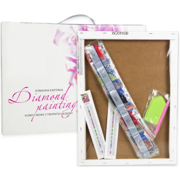 Фото - Алмазний живопис Strateg Постер з метеликами 30х40 см (HEG86902)