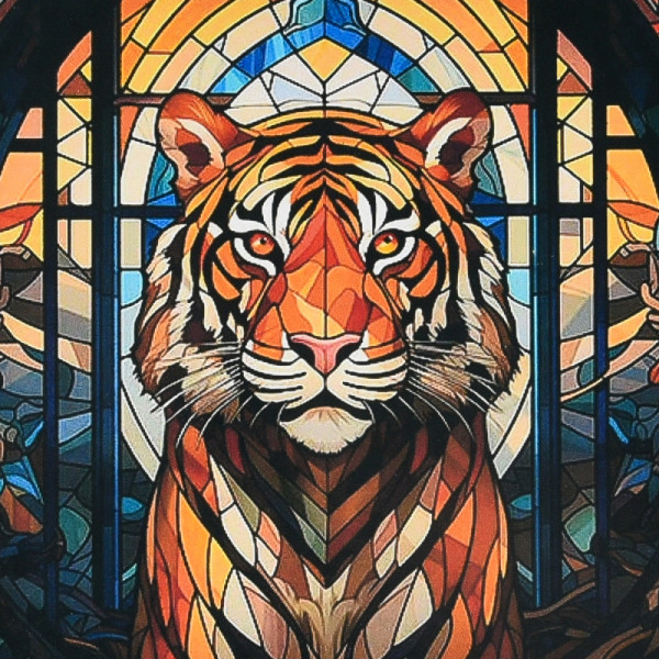 Фото - Алмазний живопис Strateg Могутній погляд 30х30 см (DEEX16291)