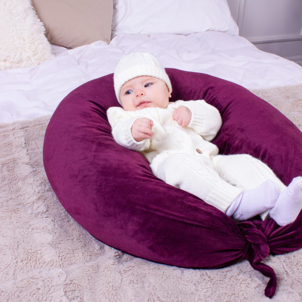 Фото - Подушка для годування MirSon №8301 Velvet Line 28-0002 Excalibur Велюр 30х170х20 см (2200006200260)