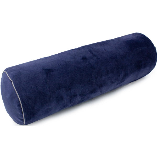Фото - Подушка валик MirSon №8398 Velvet Line 28-0006 Navy blue Tencel 100х20 см (2200006253785)