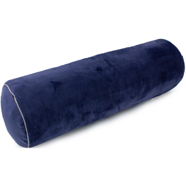 Фото - Подушка валик MirSon №8399 Velvet Line 28-0006 Navy blue BamBoo 100х16 см (2200006253839)