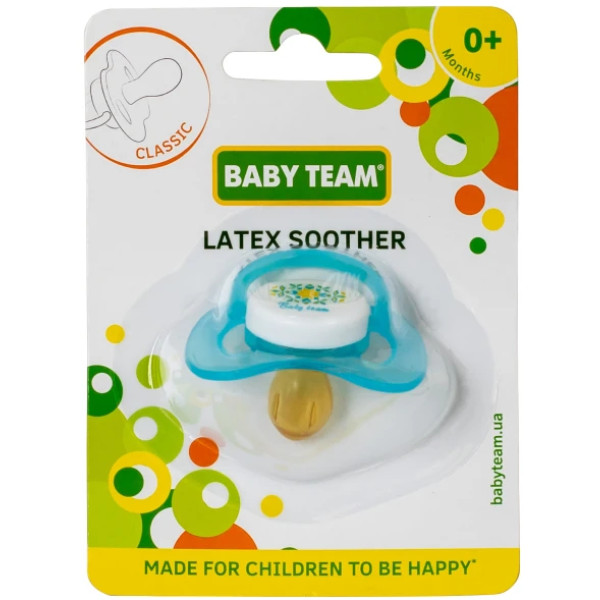 Фото - Симетрична пустушка Baby Team 3220_блакитний