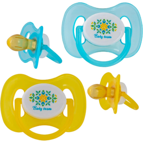 Фото - Симетрична пустушка Baby Team 3220_блакитний