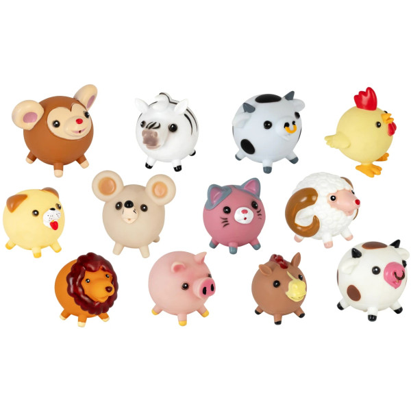 Фото - Іграшка для ванної Baby Team Веселі тваринки з бризкалкою (8750_корівка з чорними плямами)