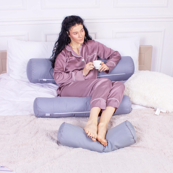 Фото - Подушка валик MirSon №8534 Naturale Line 16-5803 Geronimo 100% Memory 15x50 см (2200006340430)