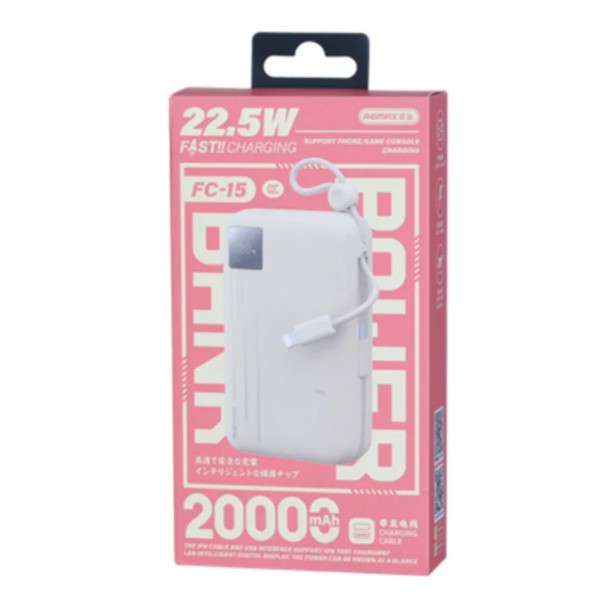 Фото - Батарея мобильная Remax 22.5W 20000mAh FC-15 Beige (6954851254270)