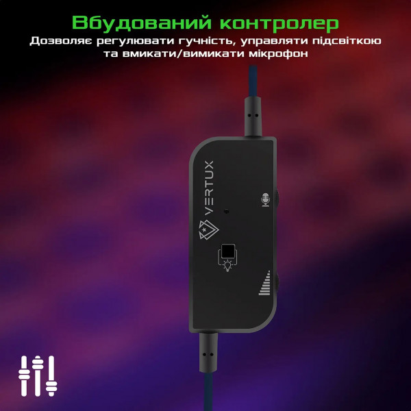 Фото - Гарнитура проводная игровая Vertux Tokyo Blue