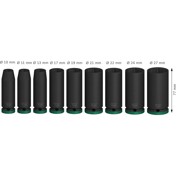 Фото - Набор торцевых головок Bosch Professional Deep 1/2" 9 шт. (2.608.003.040)