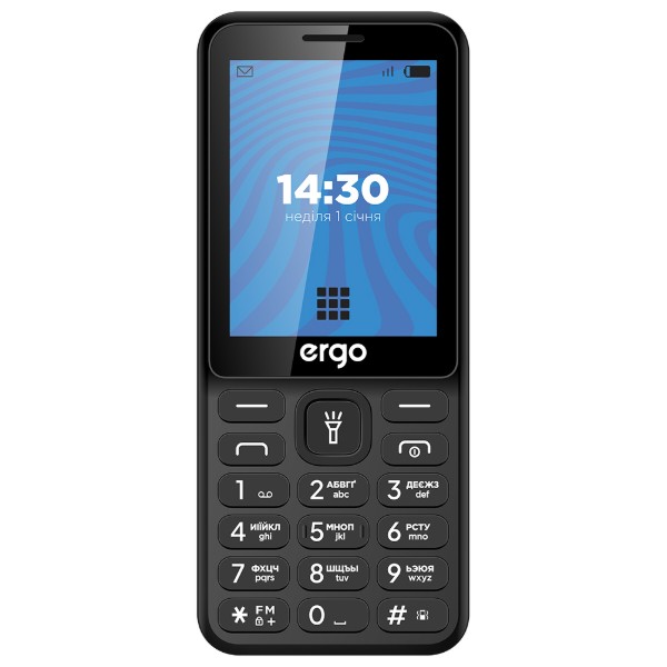Фото - Мобільний телефон Ergo E284 Dual Sim Black