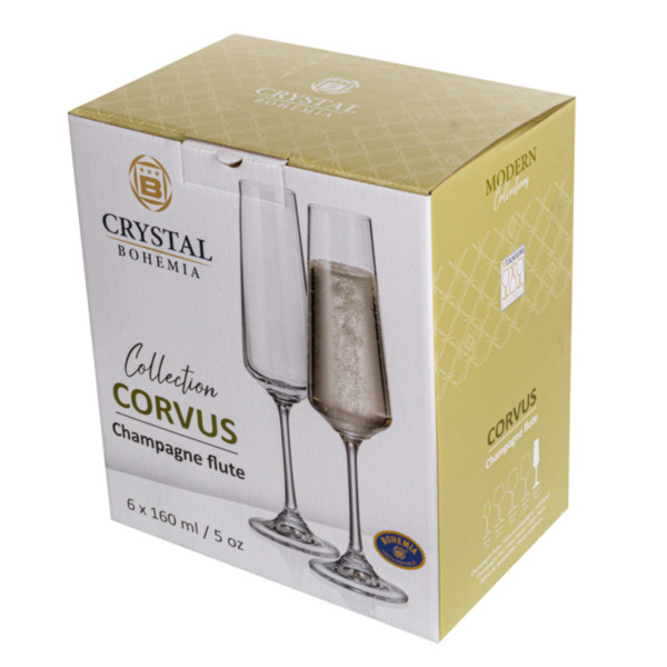 Фото - Набор бокалов Bohemia Corvus 160 мл 6 шт. (024-407)