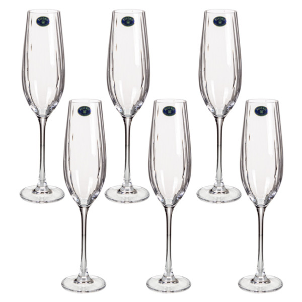 Фото - Набор бокалов Bohemia Columba optic 260 мл 6 шт. (024-412)