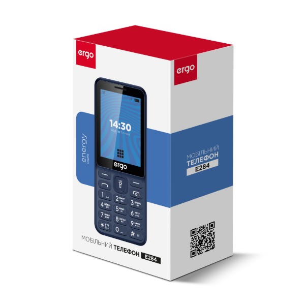 Фото - Мобільний телефон Ergo E284 Dual Sim Blue