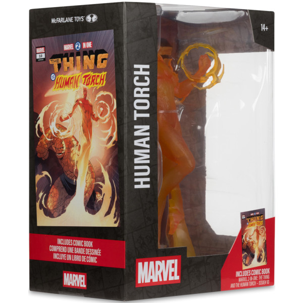 Фото - Колекційна фігурка McFarlane Toys MARVEL Human Torch - Collectible with Scene #10 30.5 см (14843)