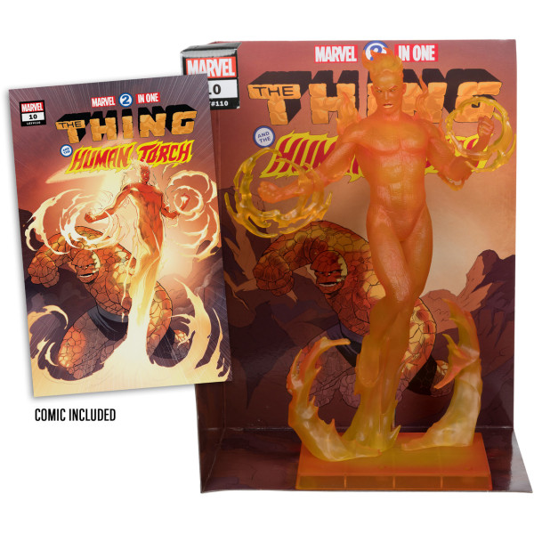 Фото - Колекційна фігурка McFarlane Toys MARVEL Human Torch - Collectible with Scene #10 30.5 см (14843)