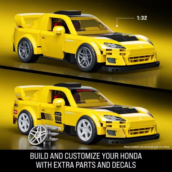 Фото - Колекційна машинка-конструктор Mattel Brick Shop Honda S2000 серії Speed (JFR88)