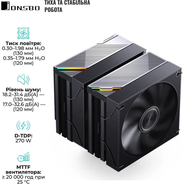 Фото - Процесорний кулер Jonsbo CA90 Black