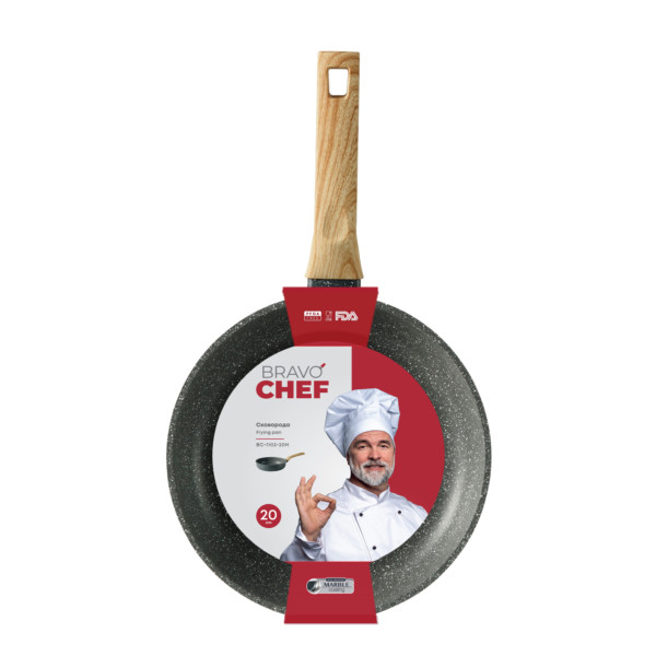 Фото - Сковорода универсальная BRAVO CHEF 20 см (BC-1102-20 H)
