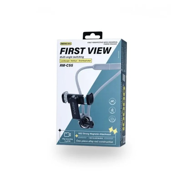 Фото - Подставка для мобильного устройства Remax First perspective neck universal phone holder RM-C55" Black (6954851237389)