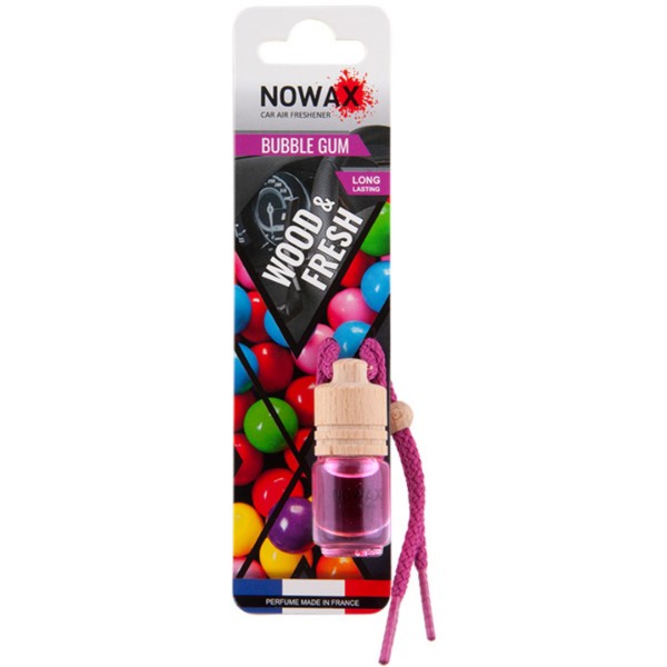 Фото - Ароматизатор для авто NOWAX Wood&Fresh - Bubble Gum 5 мл (NX07702)