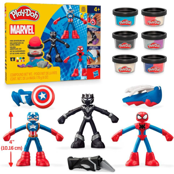 Фото - Набори для ліплення Hasbro Play Doh Пригоди героїв (G0333)