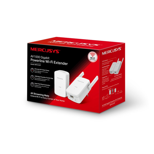 Фото - Powerline-адаптер Mercusys AV1000 Gigabit (MP510 KIT)