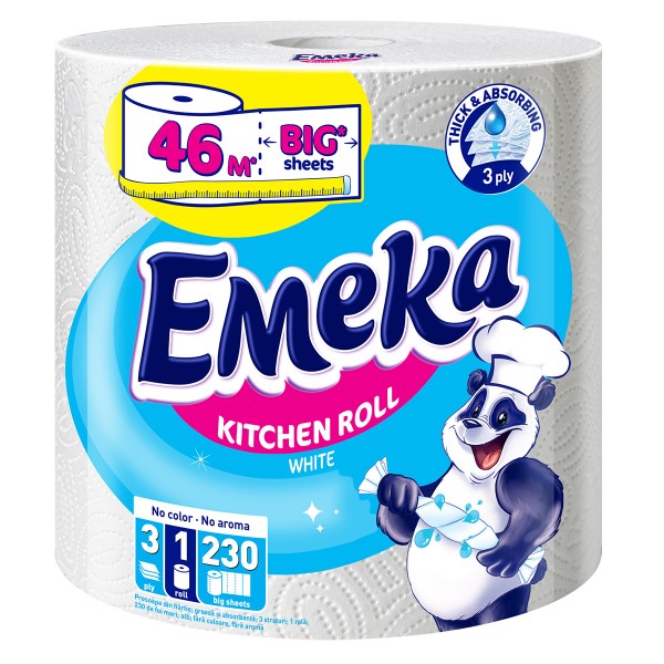 Фото - Рушники паперові Emeka WHITE (3800024035159)