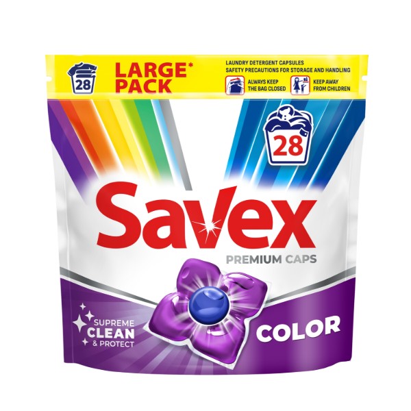 Фото - Капсулы для стирки SAVEX 2in1 Color 28шт