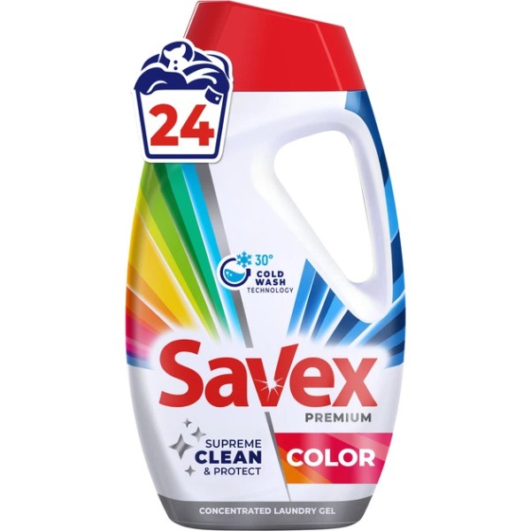 Фото - Гель для прання SAVEX Premium Color 960 мл (3800024050039)
