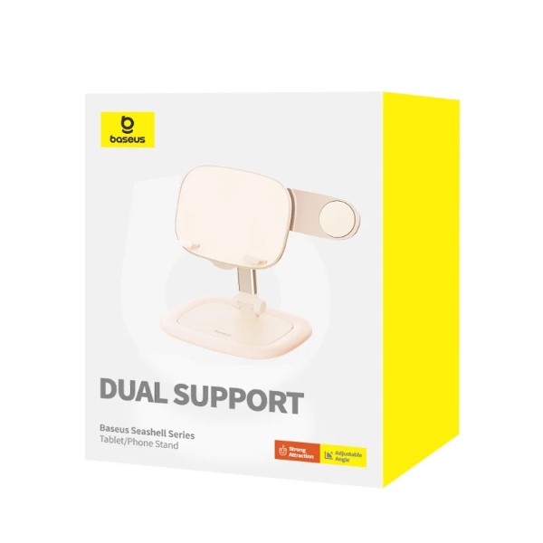 Фото - Підставка для мобільного пристрою Baseus Shell Tablet/Phone 2-in-1 Stand - Floating Gloss (B10451501411-00)