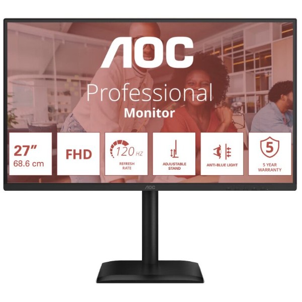 Фото - Монітор AOC 27E4U Black