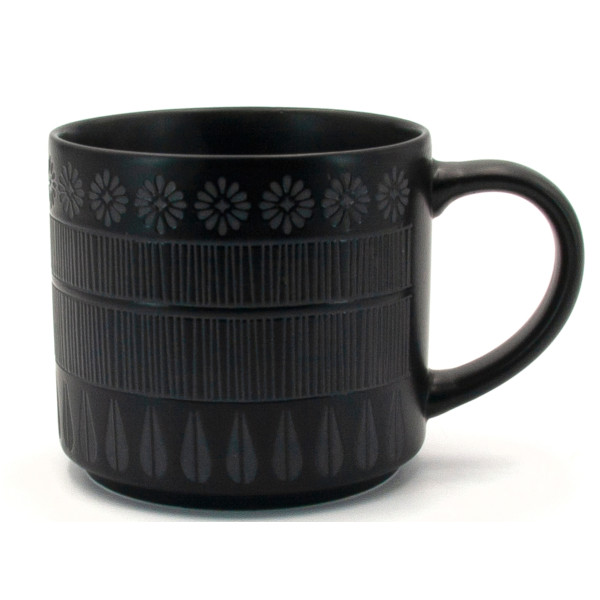 Фото - Чашка Milika Lunetta Ornament Black 470 мл (M0520-GB228-T4009-1A)