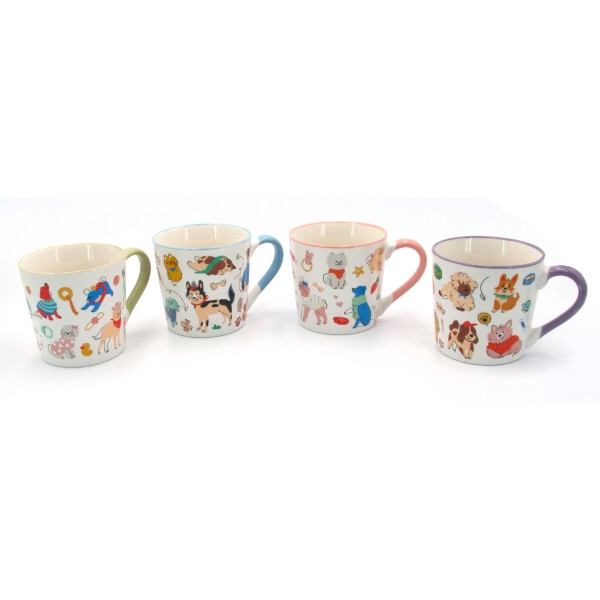 Фото - Чашка Milika Feawyn Dogs Green 390 мл (M0520-B357-G3430C)