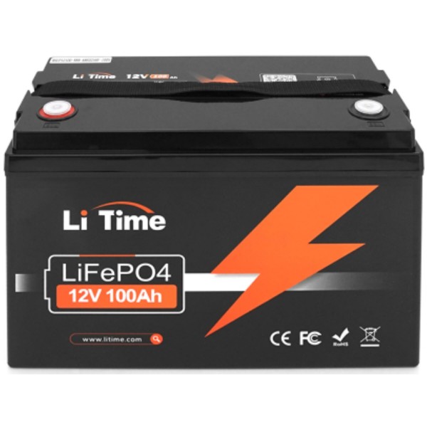 Фото - Акумулятор для ДБЖ Li-TIME LiFePO4 12.8V 100Ah 1280Wh (Li-Time-LiFePO4-12.8-100)