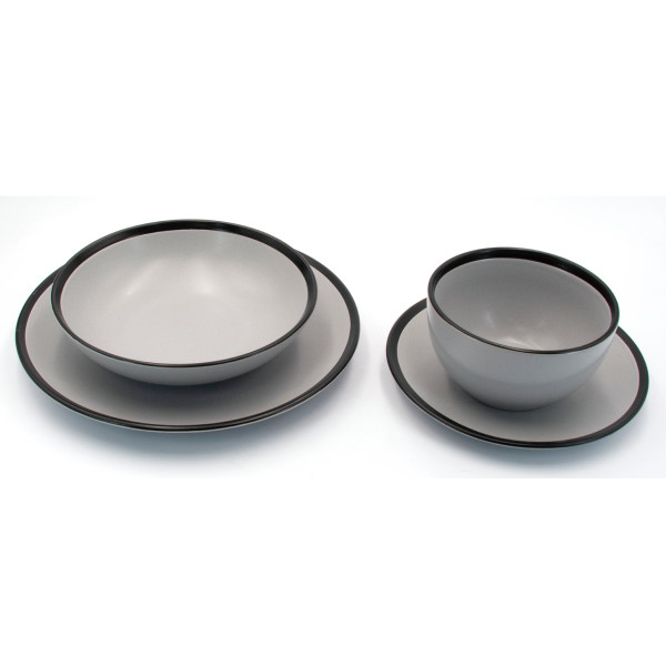 Фото - Тарілка десертна Milika Tuscany Grey 20 см (M0470-TG00)