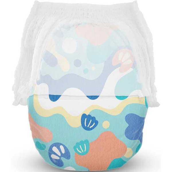 Фото - Одноразові підгузки-трусики Offspring розмір XXL 15-23 кг 24 шт. Підводний світ (DP-OI-FAP-XXL24P-AQT)