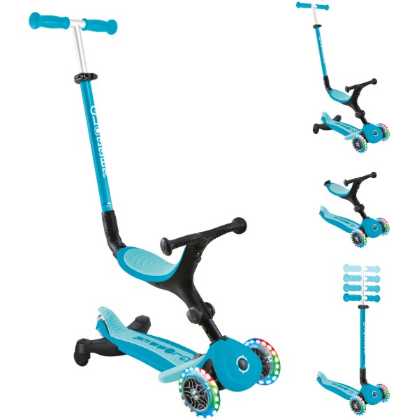 Фото - Трёхколёсный самокат Globber GO UP ACTIVE 360 аква (749-300)