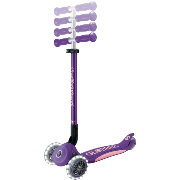 Фото - Трёхколёсный самокат Globber ELITE LIGHTS фиолетово-розовый (439-603-3)