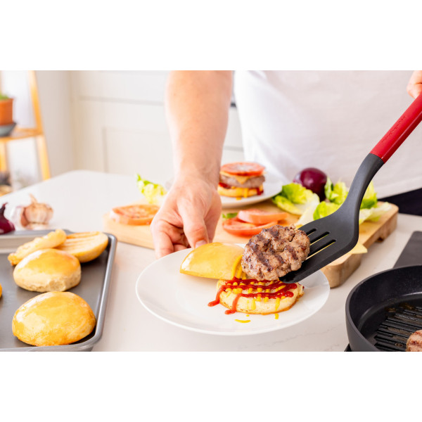 Фото - Лопатка кухонна KitchenAid Classic 36 см червоний (KHA024OHEREG)