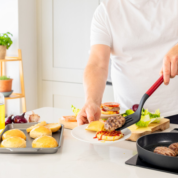 Фото - Лопатка кухонна KitchenAid Classic 36 см червоний (KHA024OHEREG)