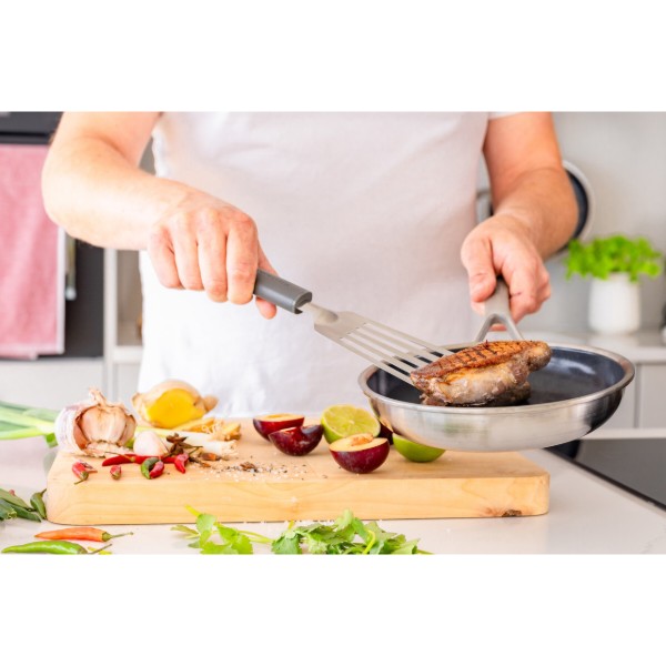 Фото - Лопатка кухонна KitchenAid Classic 36 см сірий (KHA024OHCHGG)