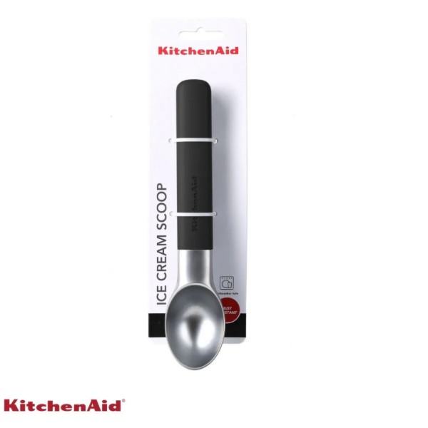 Фото - Ложка для морозива KitchenAid Classic 21 см чорний (KHH117OHOBEG)