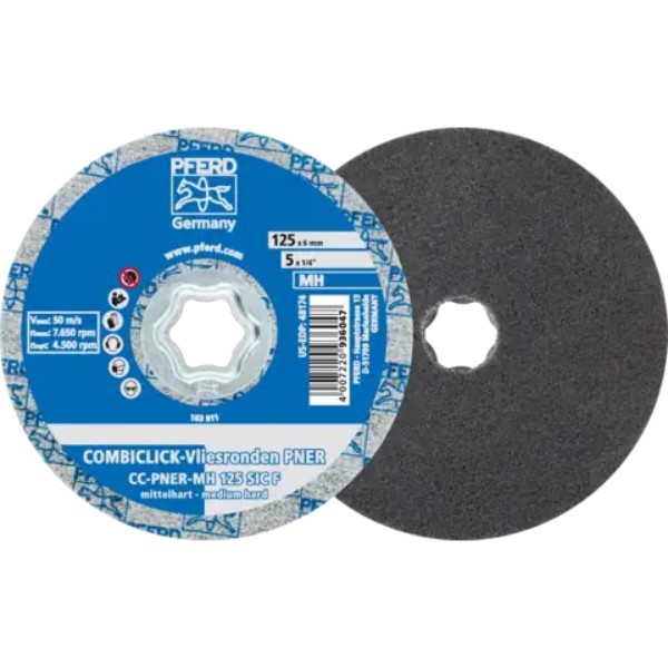 Фото - Круг шлифовальный Pferd CC-PNER medium hard 125х6 мм COMBICLICK (4007220936047)